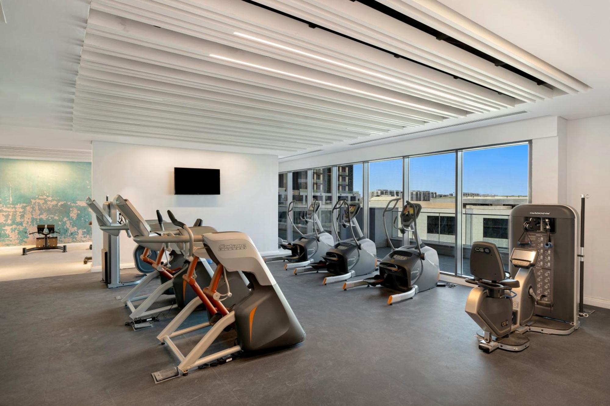 Rixos Premium Alamein Эль-Аламейн Экстерьер фото The gym at the hotel